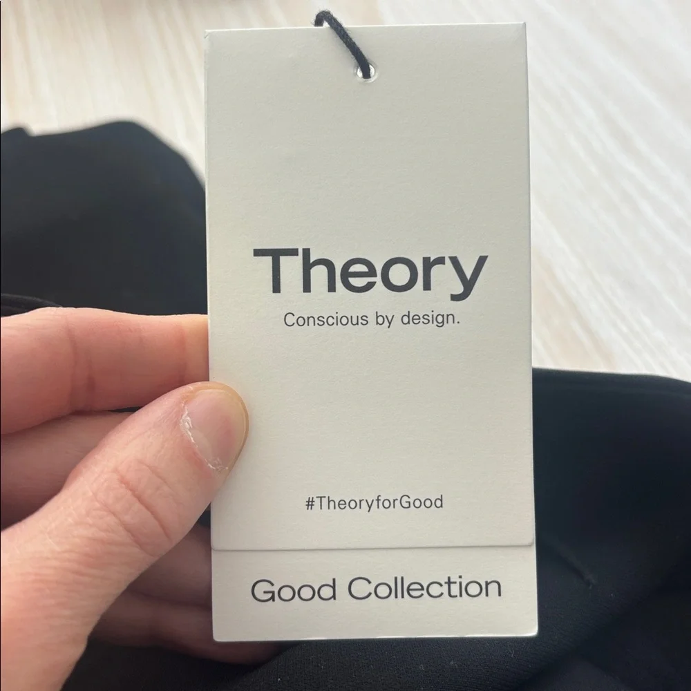 Theory Black Slim Crop Pants NWT - Picture 5 of 7